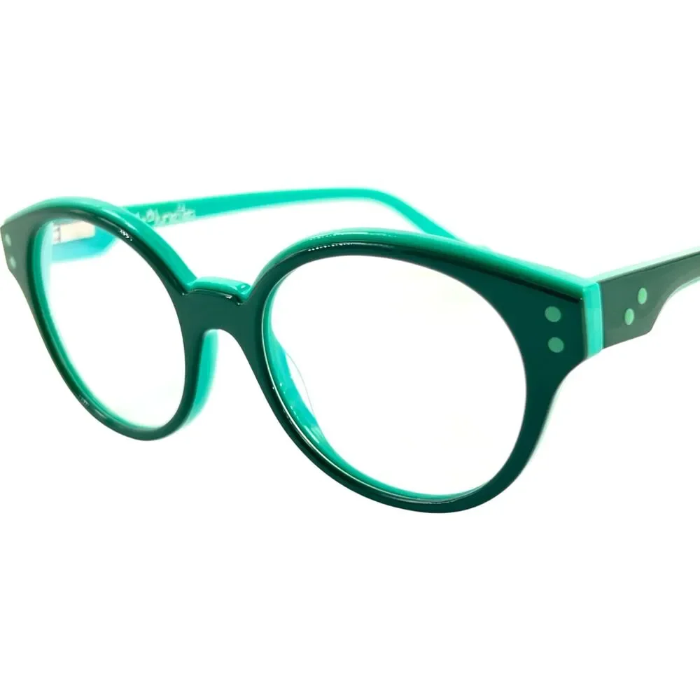Tete A Lunettes 20+13=33 Girls Plastic Eyeglass Frame 1020 Green